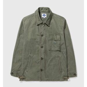 Madness Print Utility Cotton Jacket – Green Khaki | Size Small